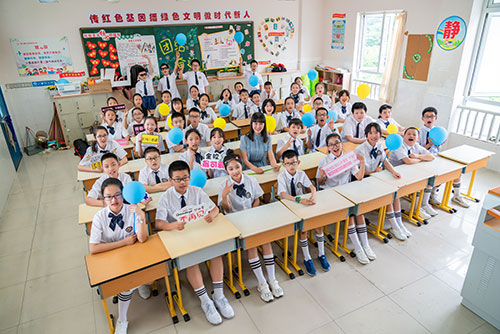 雨花台小学生毕业季集体照拍摄